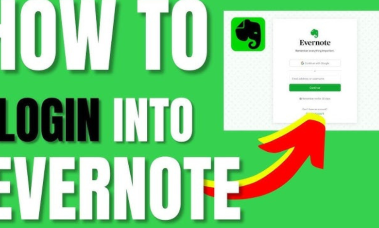 evernote login