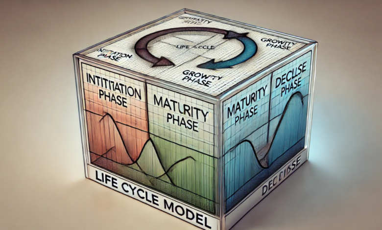 life cycle model four sided box